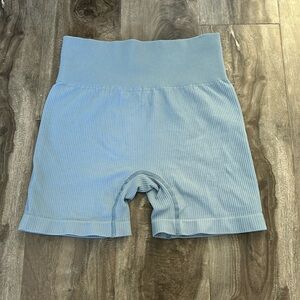 Blue athletic shorts